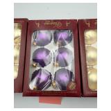 Visions by Holly Glass Ornaments Lot of 3 Boxes