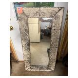Antiqued Fleur-de-Lis Wall Mirror
