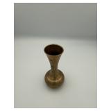 Brass Bud Vase Vintage Miniature 6'