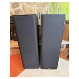 Pair of Klipsch KG 5.5 Black Vinyl Floor-Standing
