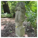 Kathryn Clark Art: Moai Face Cast Stone Bust