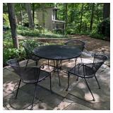 Woodard Russell Wrought Iron Patio Set 5pc