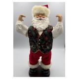 1999 Animated Rockin Around Santa Claus Figure