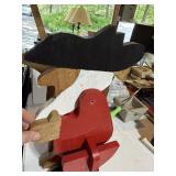 Wooden Reindeer & Santa Claus Display Puzzle Lot