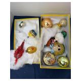 German Mercury Glass Fairy Paper Mache Ornament Lo