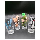 1973 Looney Tunes Pepsi Glasses Lot