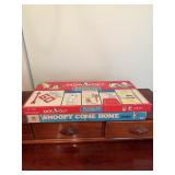 Peanuts Monopoly & Snoopy Board Game Lot - 2 Pcs