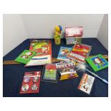Peanuts Snoopy Puzzle Pin Badge Stamp Toy Lot
