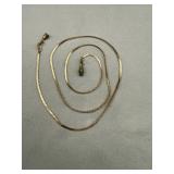 14K Yellow Gold GSC Serpentine Link Chain 3.67g