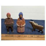Vintage Scandinavian Flat Plane Wood Carving Lot 3