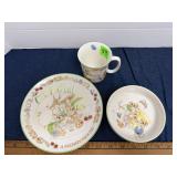 Royal Doulton A Merry-Mouse 3-Piece Childrens Set