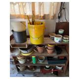 Terracotta Ceramic Planter Pots Garden Tool Lot