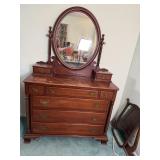 Willett Cherry Dresser with Shaving Mirror