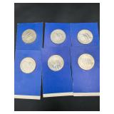 6 Vintage Shell Oil Franklin Mint Pledge Medallion