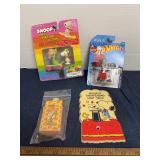 Snoopy Skateboard Hot Wheels Light Switch Toy Lot