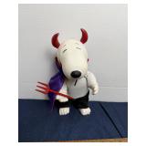 Gemmy Peanuts Animated Devil Snoopy Halloween Figu