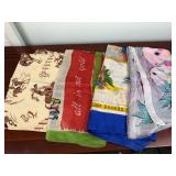 Vintage Printed Scarf Lot