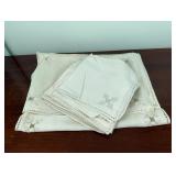 Vintage Strouse & Bros Embroidered Linen Set