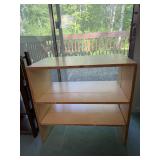 Three-Tier Wooden Open Shelf Bookcase