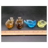 Degenhart Bird with Berry Salt Cellars - 4 Pcs