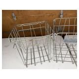Henry's Eggs Vintage Wire Gathering Basket Pair