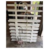 White Picket Fence Panels Shepherds Hook Garden Lo