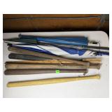 Vintage Wooden Baseball Bats Yellow Wiffle Bat Lot