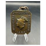 1923 Jamestown NY Municipal Tennis Bronze Medal Fo
