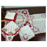 Vintage Valentine Handkerchief Lot