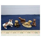 Five Wade Red Rose Tea and Miniature Figurines