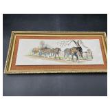Vintage 1977 Lewis & Clayton Titanium Etching Art