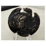 Antique Solid Silver French Napoleon II Medal Pin
