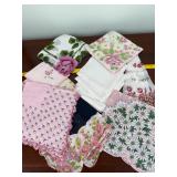 Vintage Floral Handkerchief Linen Lot