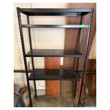 Black Metal 4 Tier Boltless Storage Shelf 60x31