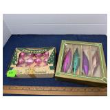 Shiny Brite Conical Teardrop Ornament Box Lot