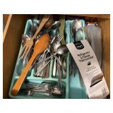 Assorted Flatware, Thermometer & Utility Drawer Lo