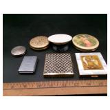 Assorted Vintage Vanity Powder Compacts & Cases Lo