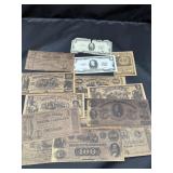 Vintage Civil War Confederate Facsimile Currency L