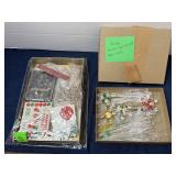 Glass Icicle Bullion Garland Ornament Hanger Lot
