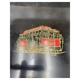 Vintage Couroc of Monterey Cable Car Trinket Dish