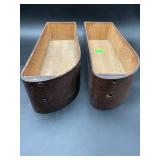Antique Curved Bentwood Sewing Machine Drawers Pai