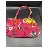 Kate Spade Pink Floral Canvas Shoulder Tote Bag