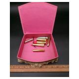 Vintage Lipstick Tubes with Boudoir Box Lot