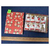 Japan Ceramic Choir Bell Ornament Box Set 7pc