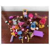 Vintage Assorted Dollhouse Furniture & Toys Lot