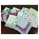 Vintage Purple Lilac & Floral Handkerchiefs Lot