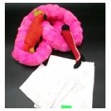 Feather Boa, Bird Accents & Handkerchiefs Lot
