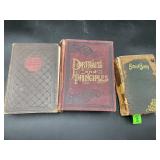 Antique 19th Century Hardcover Book Lot of 3