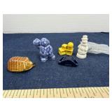 Assorted Wade Red Rose Tea Ceramic Figurines