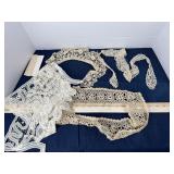 Assorted Lace Collars and Trim Borders Group